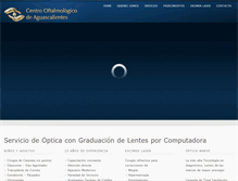 Tablet Screenshot of centrooftalmologicoaguascalientes.com